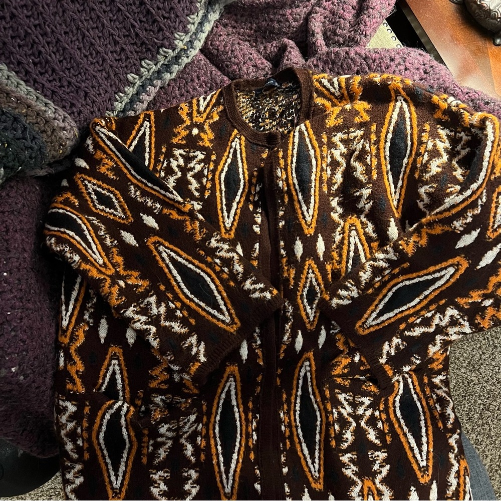 Like new Zara sweater car coat